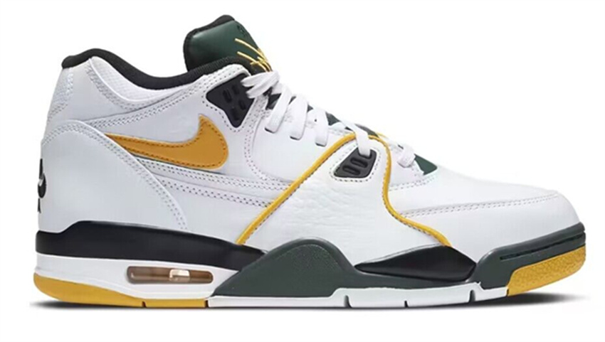 Men's White/Yellow Air Flight 89 Running shoes 010